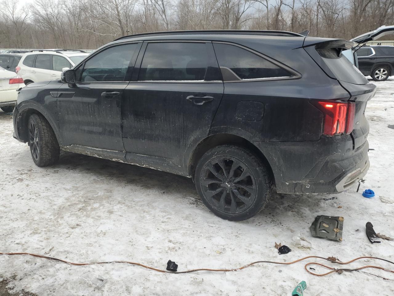 2021 KIA Sorento VIN 5XYRKDLF0MG014800 Copart auction photo, rear end / front end damage thumbnail 2