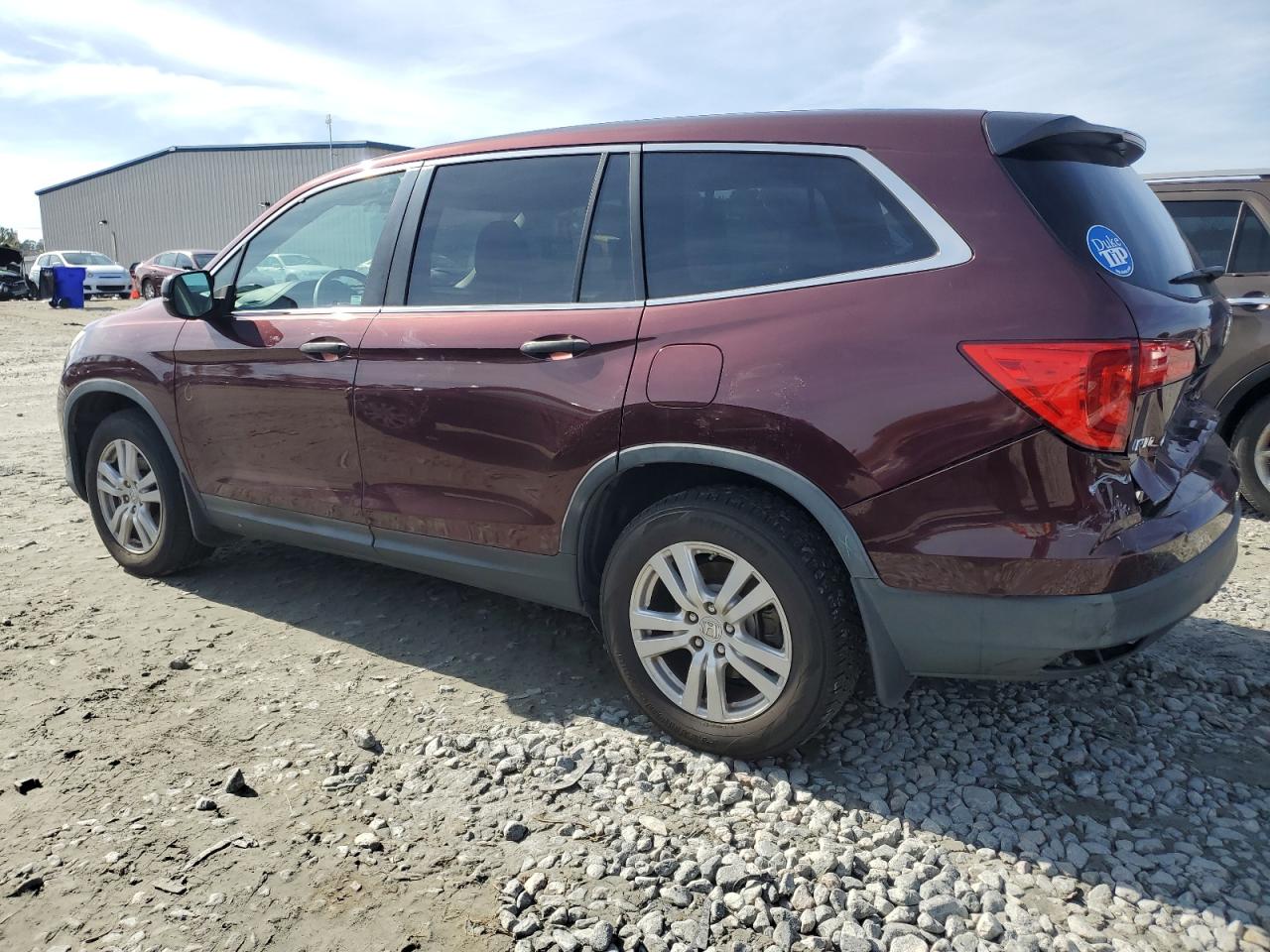 2017 Honda Pilot VIN 5FNYF5H15HB016994 Copart auction photo, rear end damage thumbnail 2