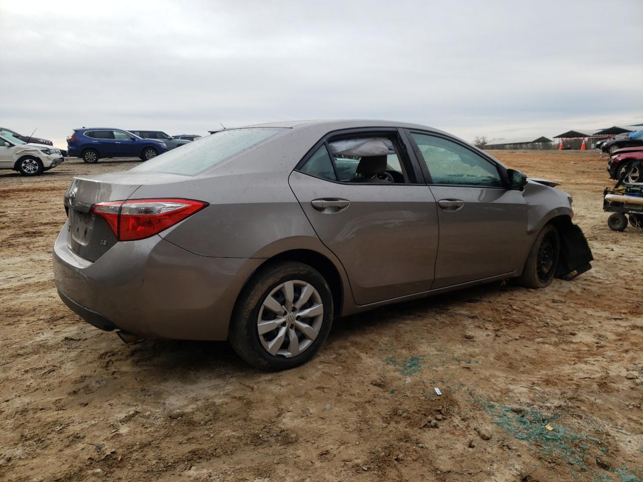 2015 Toyota Corolla VIN 2T1BURHE1FC349863 Copart auction photo, all over damage thumbnail 3