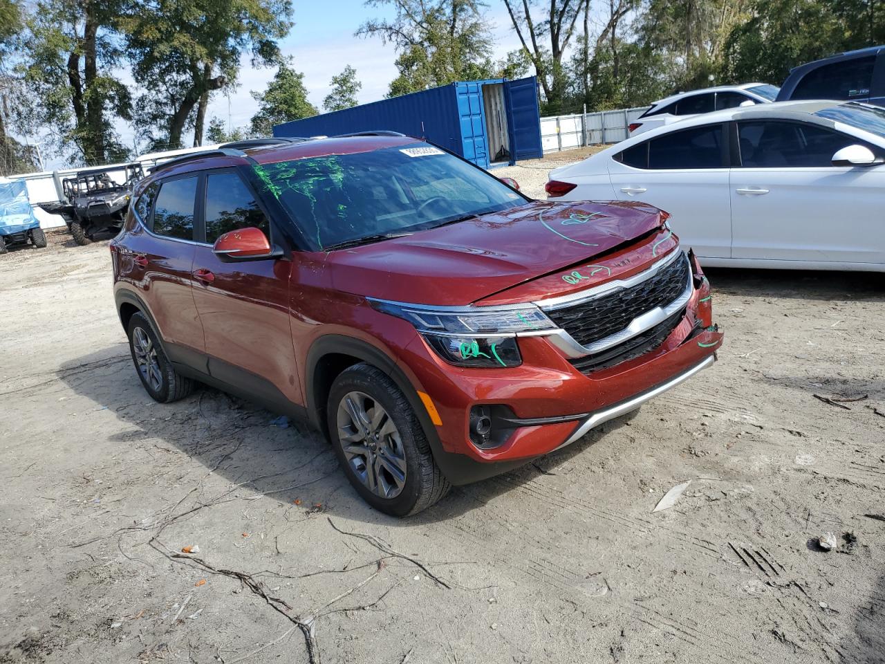 2023 KIA Seltos VIN KNDEU2AA6P7450735 Copart auction photo, front end / rear end damage thumbnail 4