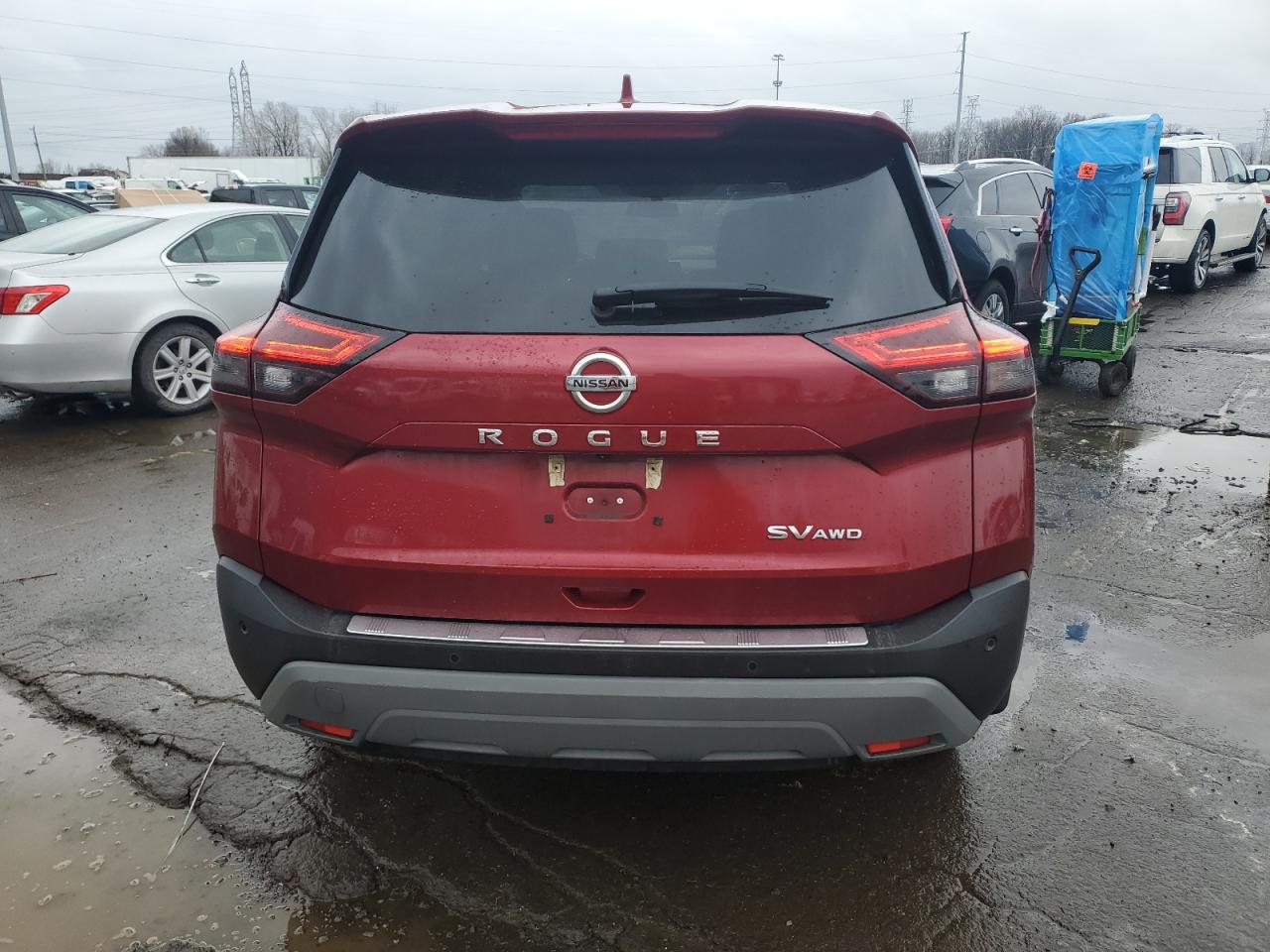 2021 Nissan Rogue VIN 5N1AT3BB4MC845493 Copart auction photo, front end damage thumbnail 6