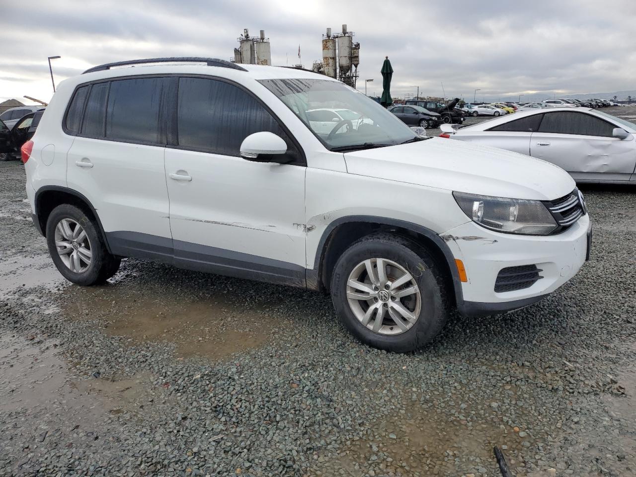 2017 Volkswagen Tiguan VIN WVGBV7AX4HK004319 Copart auction photo, side damage thumbnail 4