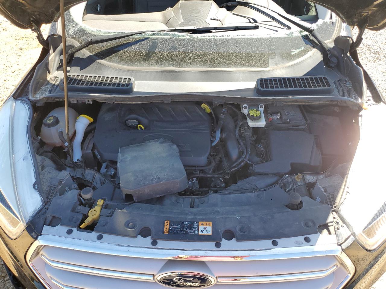2018 Ford Escape VIN 1FMCU0HD7JUD03615 Copart auction photo, rollover damage thumbnail 11