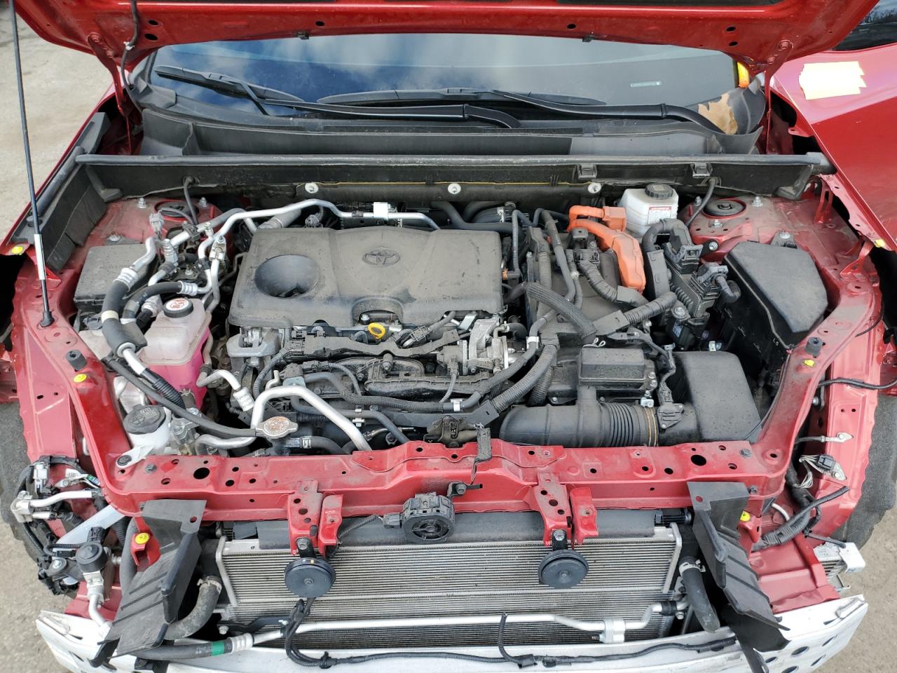 2021 Toyota RAV 4 VIN JTMFB3FV5MD047564 Copart auction photo, all over damage thumbnail 12