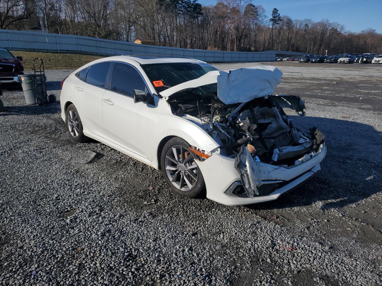2019 Honda Civic VIN 19XFC1F39KE013252 Copart auction photo, front end / minor dent/scratches damage thumbnail 4