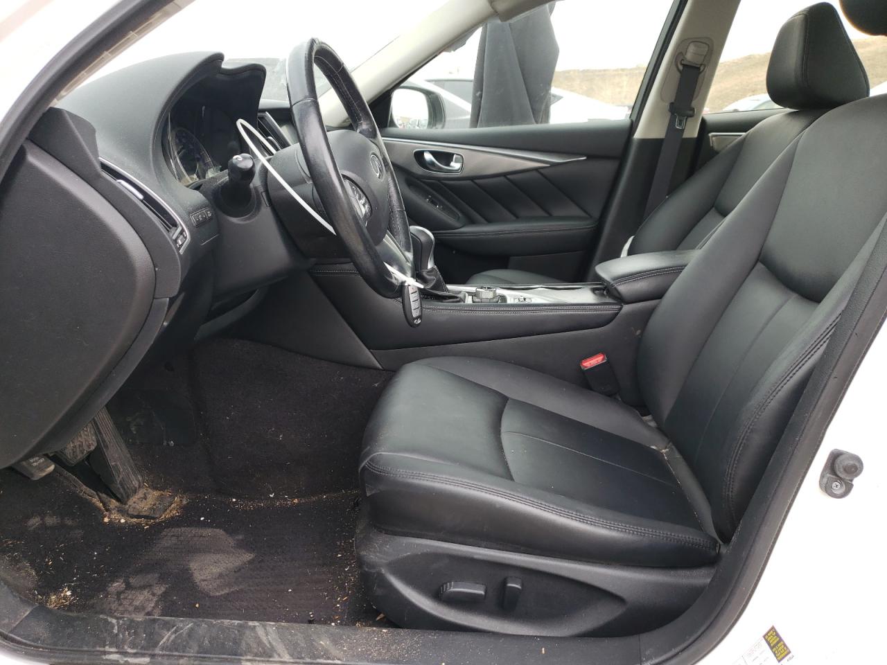 2015 Infiniti Q50 VIN JN1BV7ARXFM402922 Copart auction photo, side / rear end damage thumbnail 7
