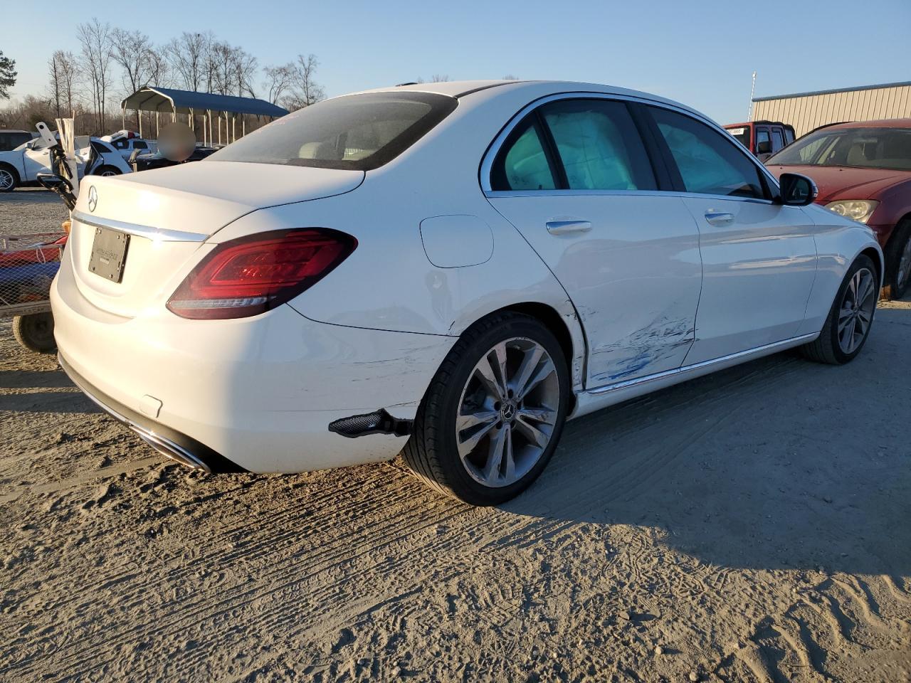 2019 Mercedes-Benz C-klasse VIN 55SWF8DB8KU311200 Copart auction photo, side damage thumbnail 3