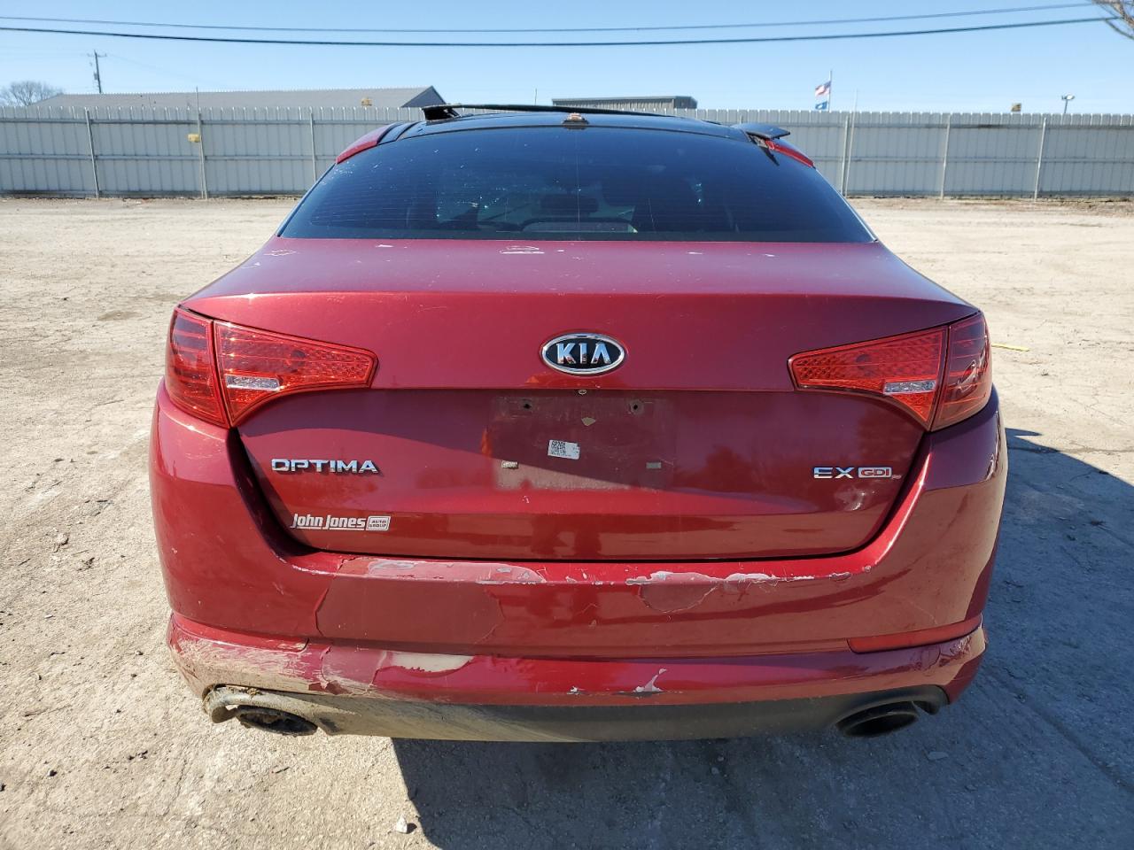 2012 KIA Optima VIN 5XXGN4A71CG042148 Copart auction photo, all over / undercarriage damage thumbnail 6