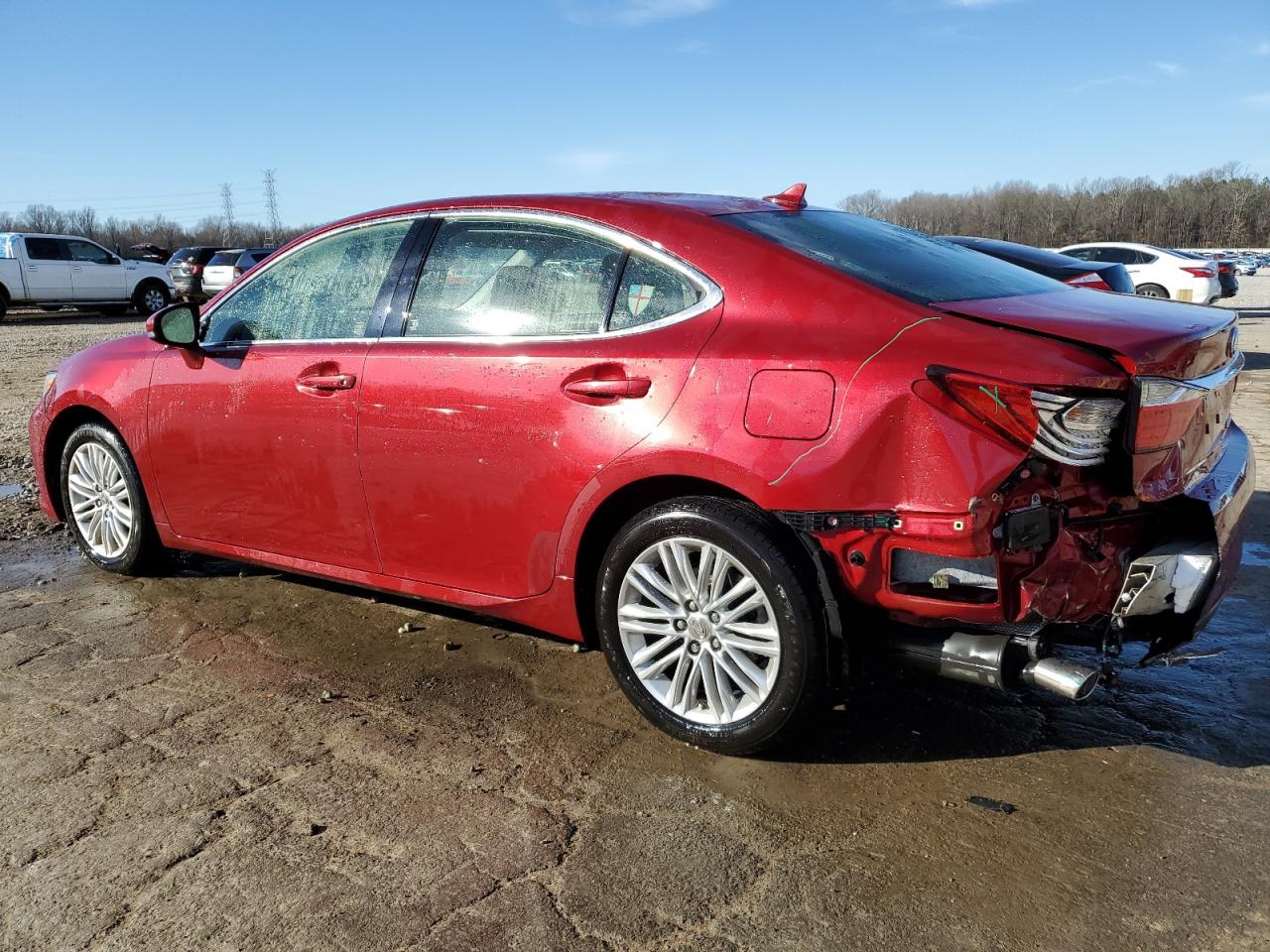 2014 Lexus ES VIN JTHBK1GG9E2116609 Copart auction photo, rear end / all over damage thumbnail 2