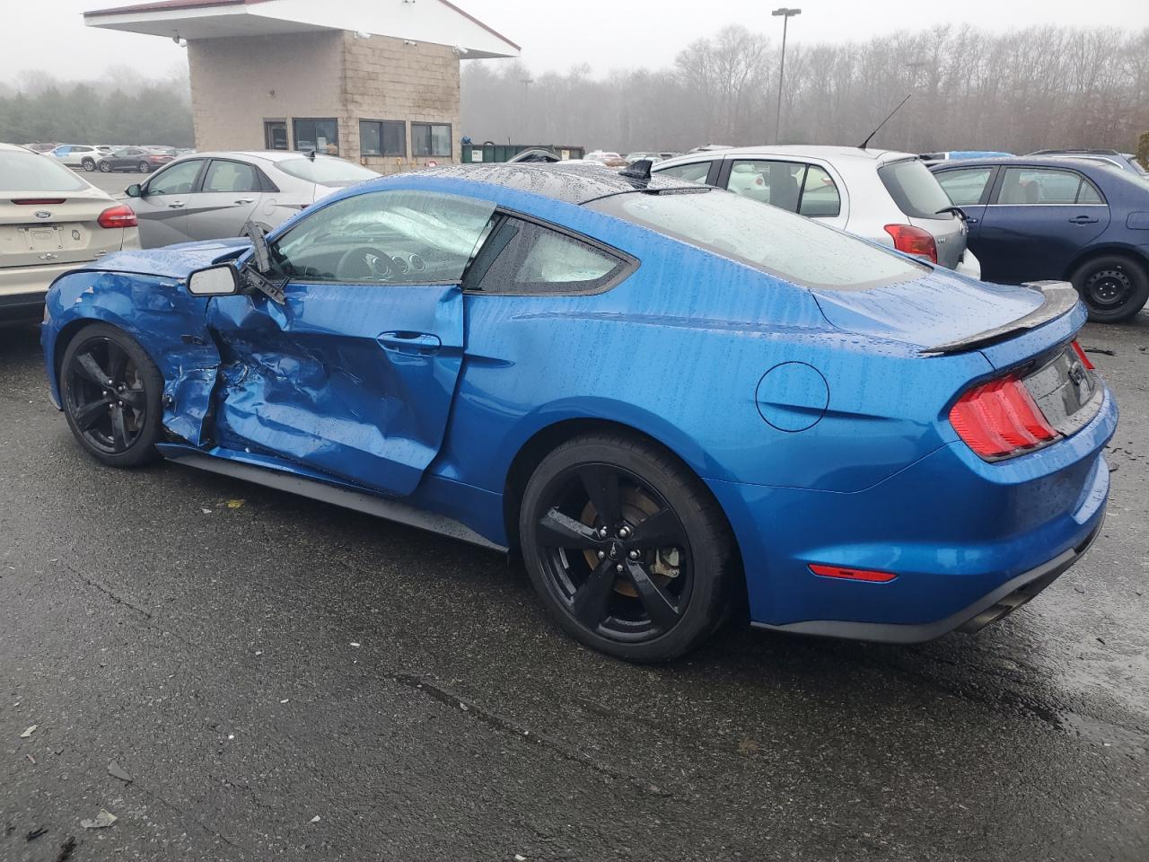 2021 Ford Mustang VIN 1FA6P8CF8M5135312 Copart auction photo, side damage thumbnail 2