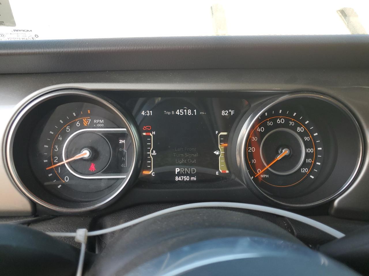 2019 Jeep Wrangler VIN 1C4HJXEG2KW528525 Copart auction photo, side / front end damage thumbnail 9