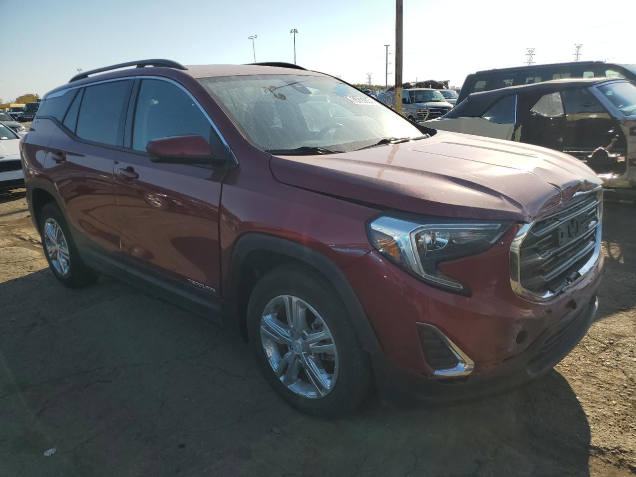 2020 GMC Terrain VIN 3GKALMEVXLL156551 Copart auction photo, front end damage thumbnail 4