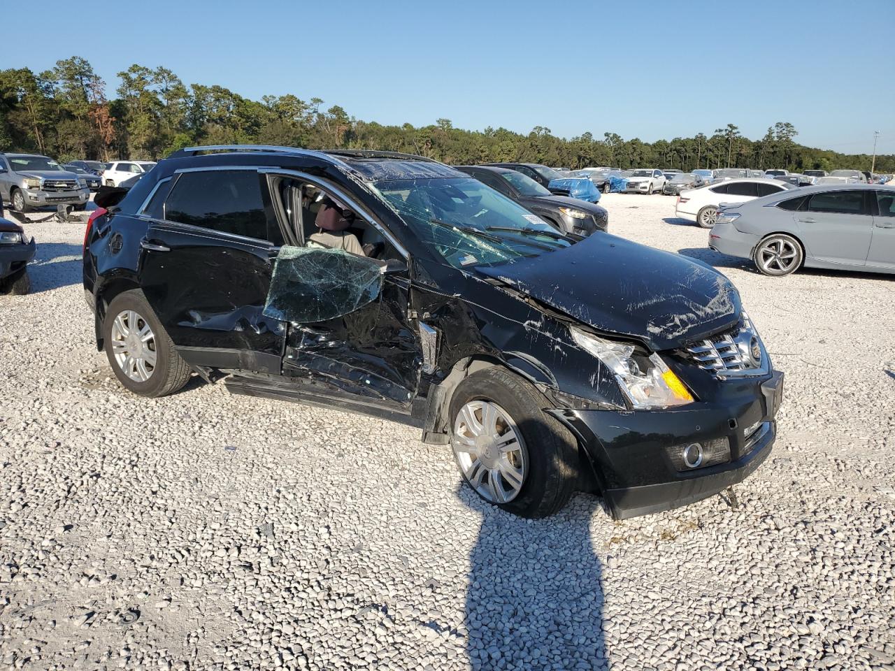 2014 Cadillac SRX VIN 3GYFNBE3XES662110 Copart auction photo, rollover damage thumbnail 4