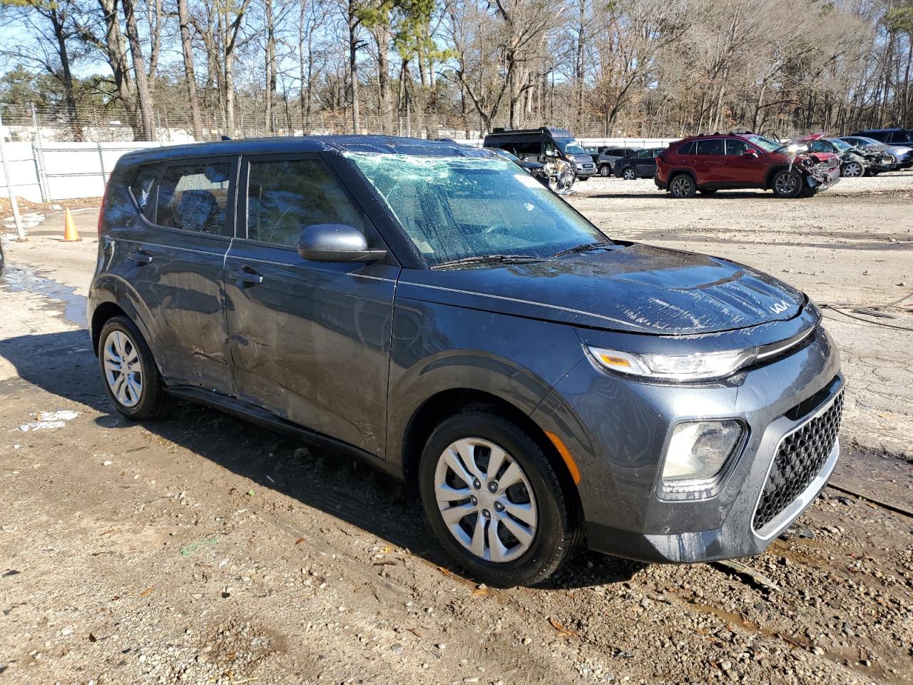 2022 KIA Soul VIN KNDJ23AU2N7836893 Copart auction photo, rollover damage thumbnail 4