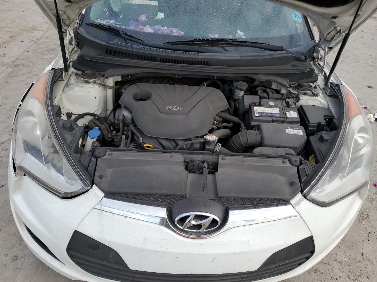2016 Hyundai Veloster VIN KMHTC6AD4GU268833 Copart auction photo, side damage thumbnail 11