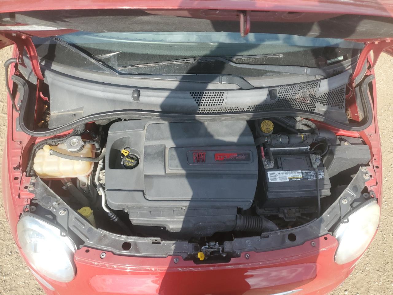 2012 Fiat 500 VIN 3C3CFFBR0CT109970 Copart auction photo, rear end / side damage thumbnail 13