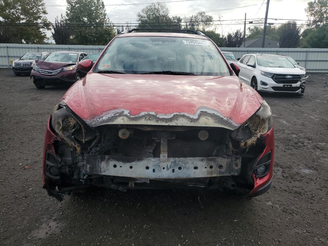 2016 Mazda CX-5 VIN JM3KE4DY6G0763854 Copart auction photo, burn - engine / rear end damage thumbnail 5