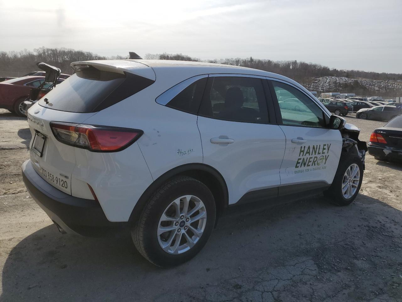 2020 Ford Escape VIN 1FMCU9G60LUC24068 Copart auction photo, side / front end damage thumbnail 3