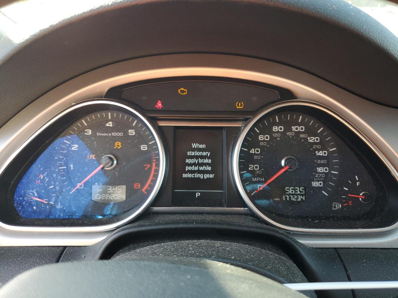 2014 Audi Q7 VIN WA1LGAFE1ED008250 Copart auction photo, mechanical / minor dent/scratches damage thumbnail 9