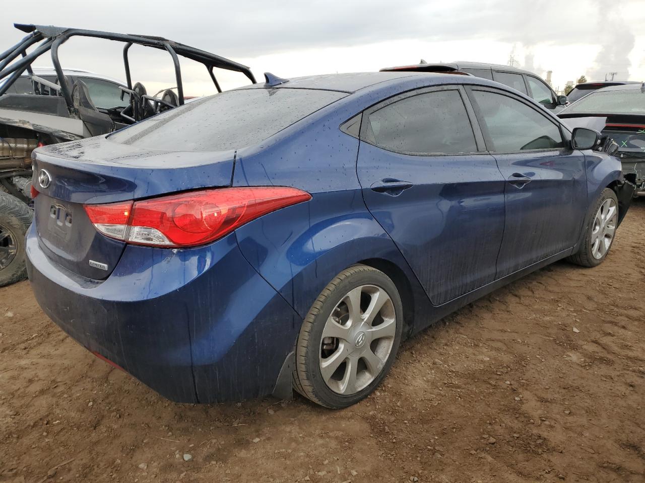 2013 Hyundai Elantra VIN KMHDH4AE3DU867270 Copart auction photo, front end damage thumbnail 3