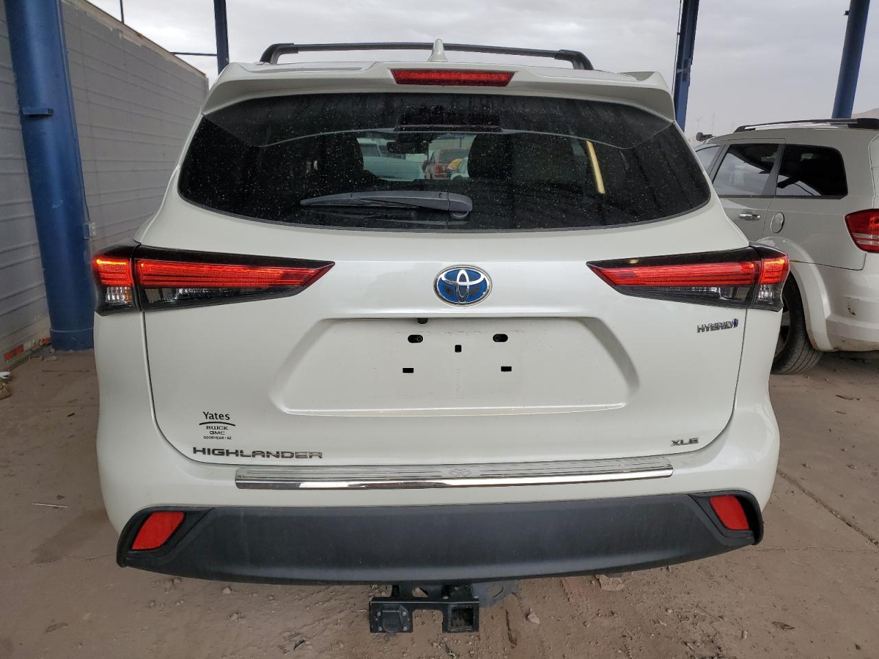 2020 Toyota Highlander VIN 5TDGBRCHXLS510744 Copart auction photo, front end / side damage thumbnail 6