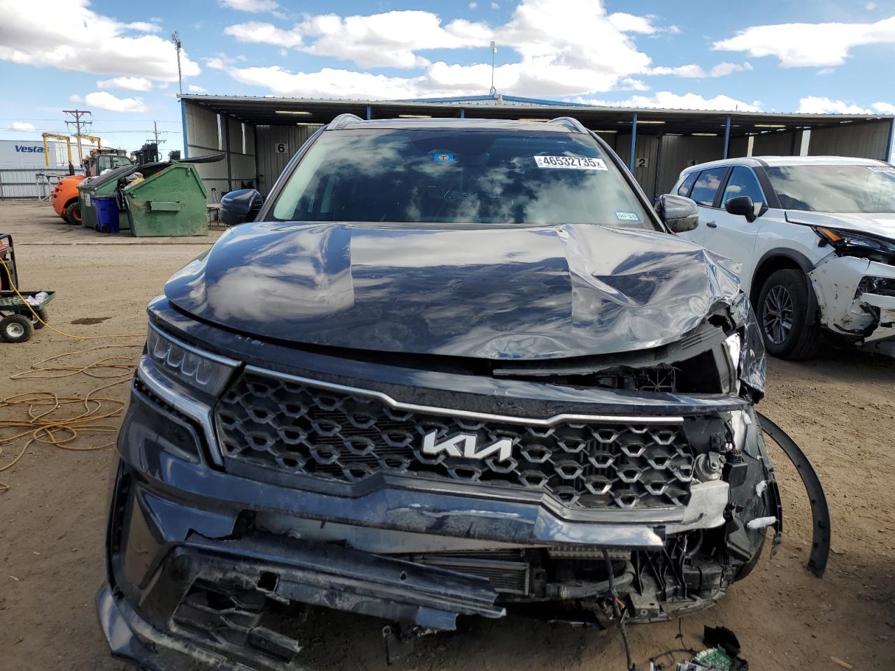 2023 KIA Sorento VIN KNDRH4LG0P5170372 Copart auction photo, front end damage thumbnail 5