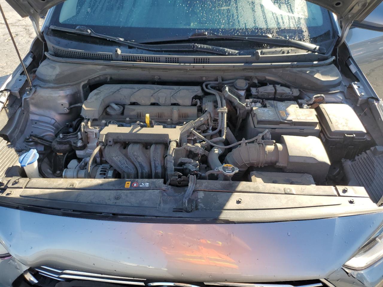 2022 Hyundai Accent VIN 3KPC24A6XNE155980 Copart auction photo, front end / minor dent/scratches damage thumbnail 12