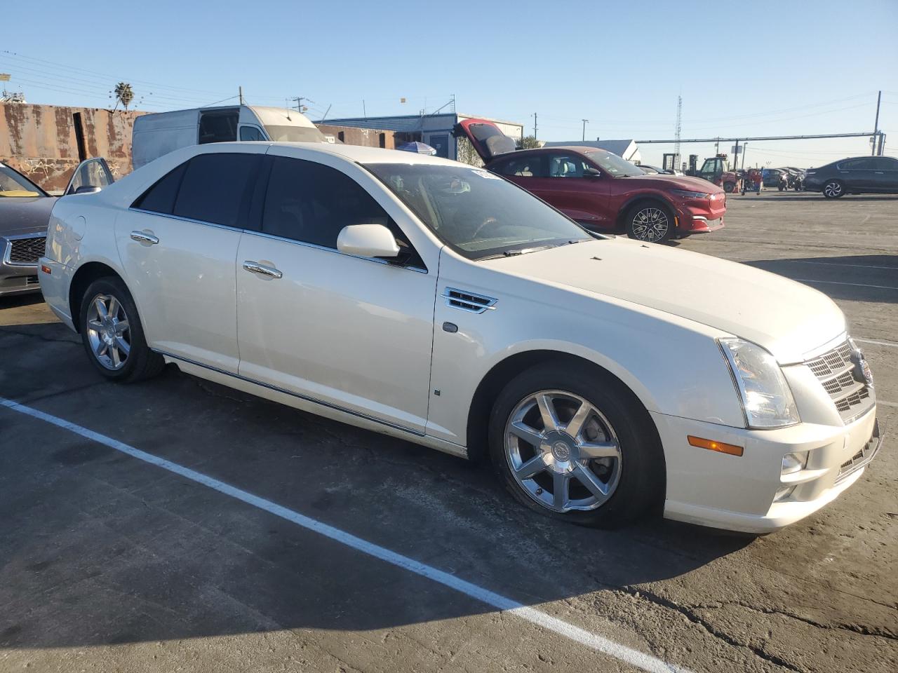 2008 Cadillac STS VIN 1G6DZ67A180134104 Copart auction photo, front end damage thumbnail 4