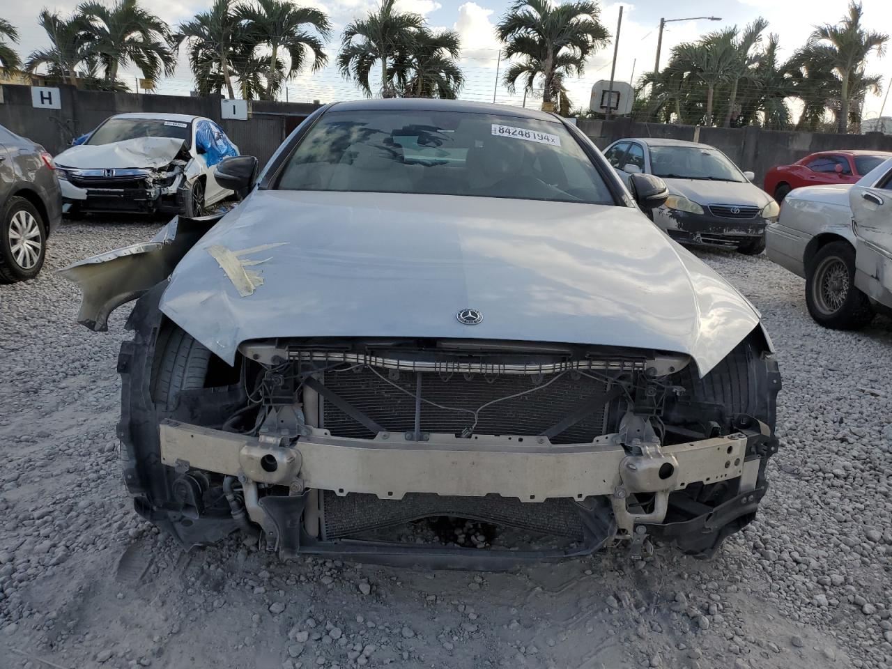 2018 Mercedes-Benz C-klasse VIN WDDWJ4JB0JF720465 Copart auction photo, front end damage thumbnail 5