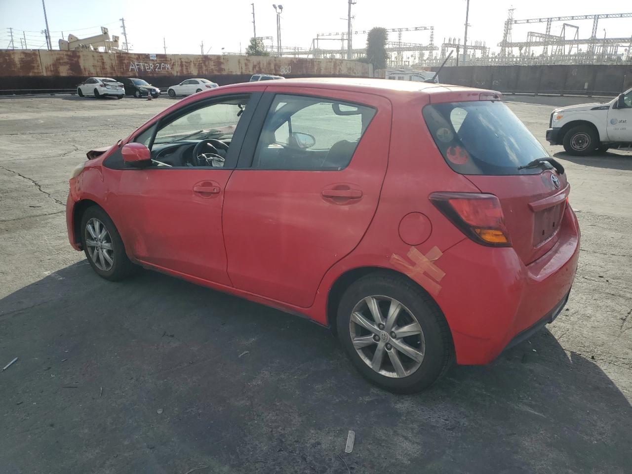 2015 Toyota Yaris VIN VNKKTUD36FA046129 Copart auction photo, all over damage thumbnail 2