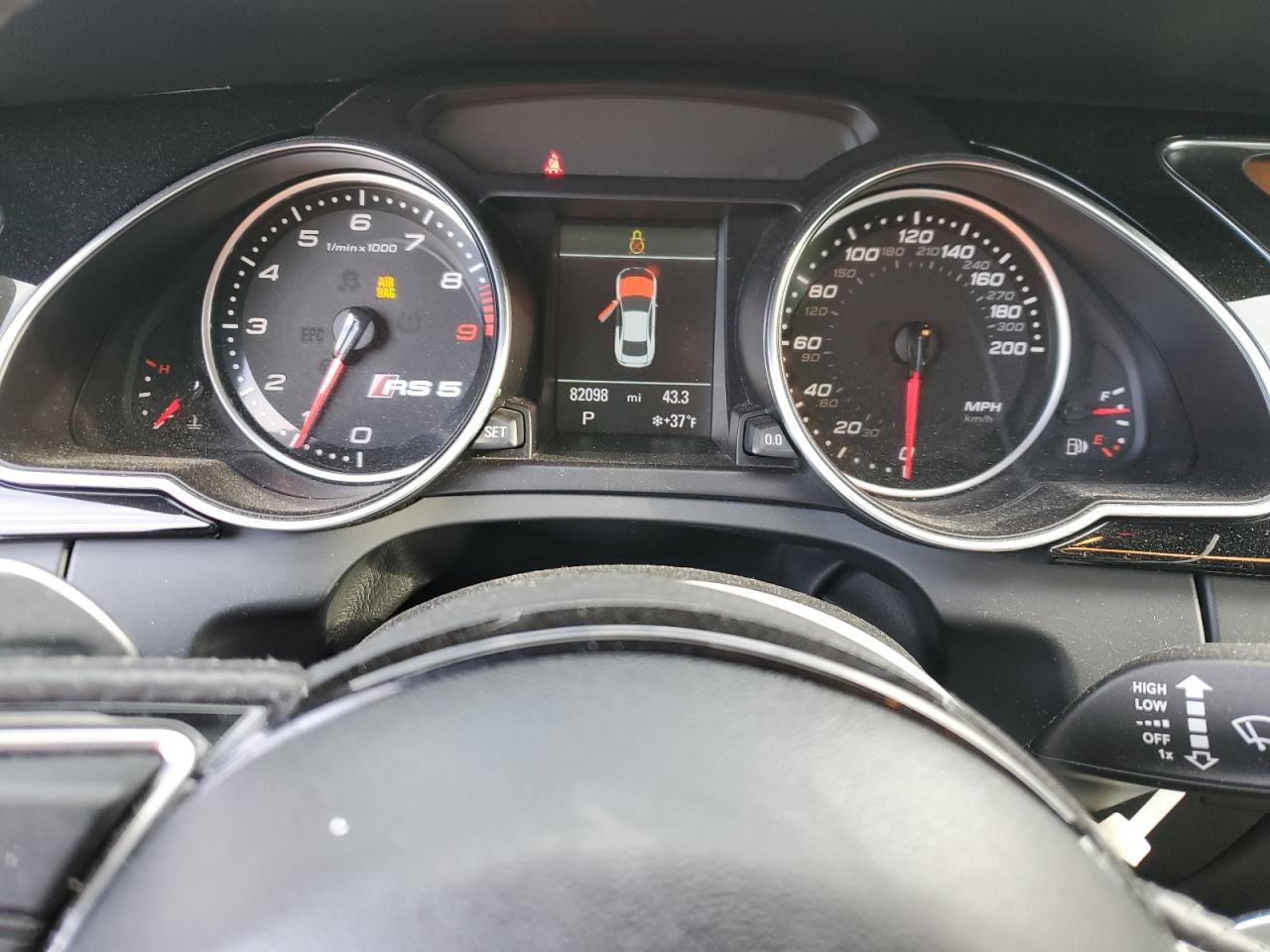 2013 Audi RS5 VIN WUAC6AFR3DA900255 Copart auction photo, front end damage thumbnail 9