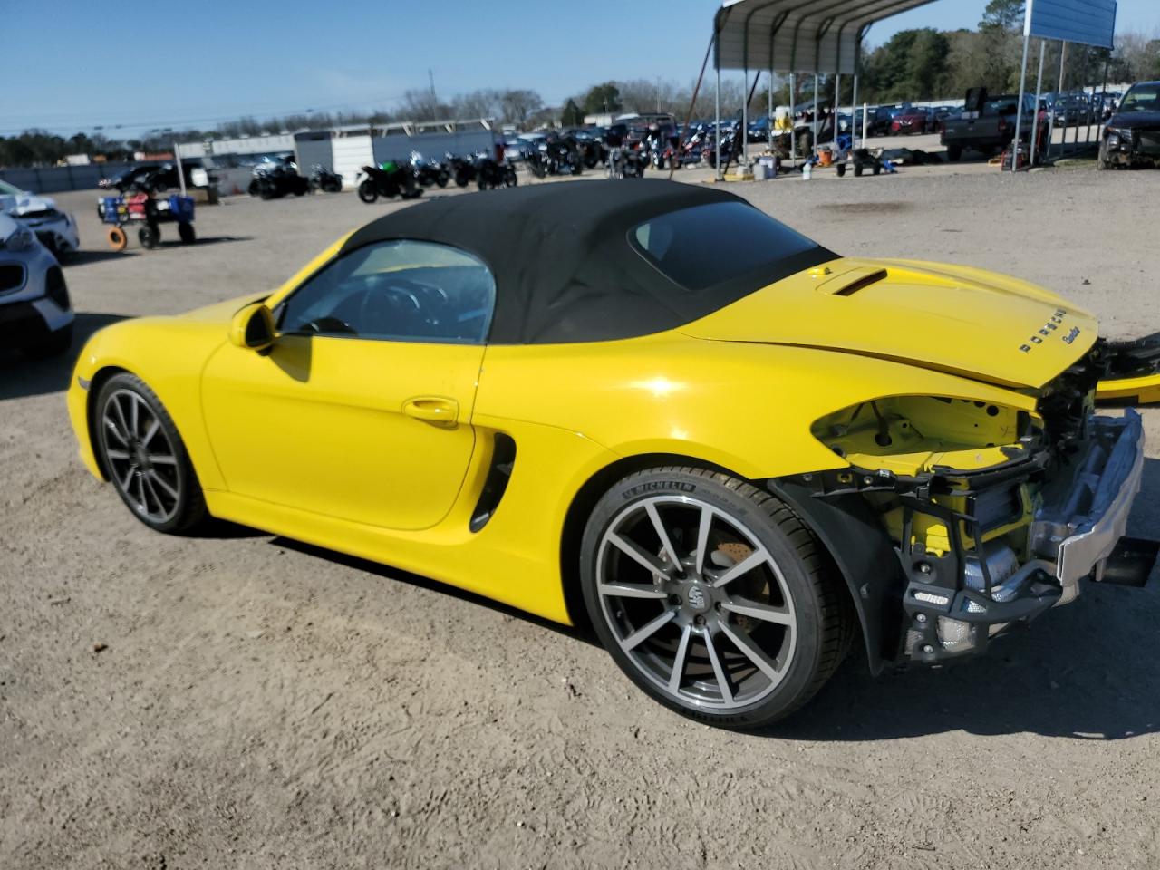 2014 Porsche Boxster VIN WP0CA2A87EK120481 Copart auction photo, rear end damage thumbnail 2
