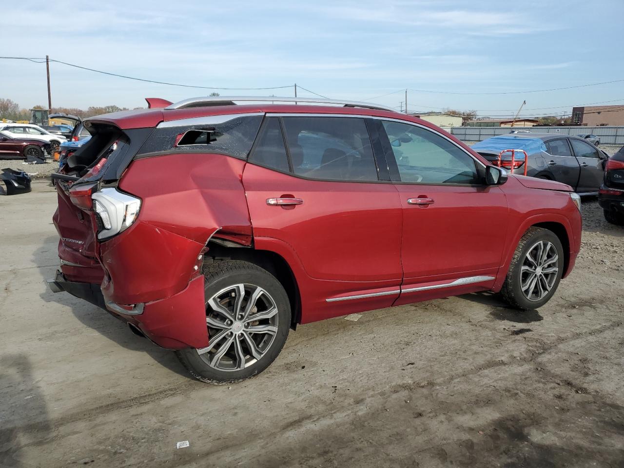 2019 GMC Terrain VIN 3GKALSEX7KL184540 Copart auction photo, rear end / front end damage thumbnail 3