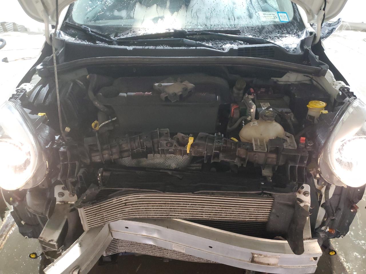 2016 Fiat 500 VIN ZFBCFYDT2GP360678 Copart auction photo, front end damage thumbnail 12