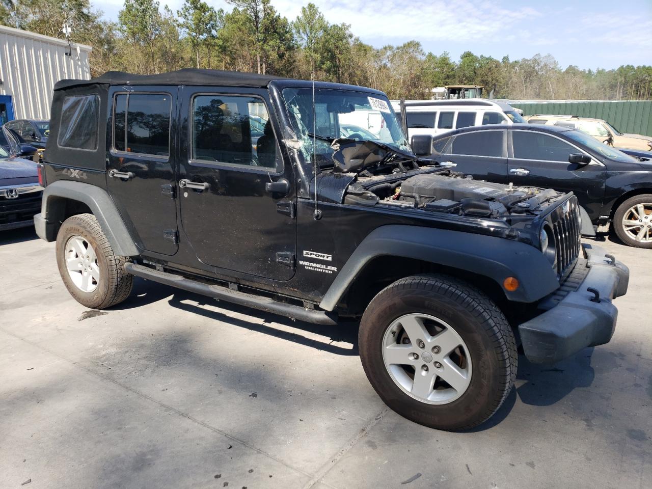 2017 Jeep Wrangler VIN 1C4BJWDG0HL602178 Copart auction photo, front end / minor dent/scratches damage thumbnail 4
