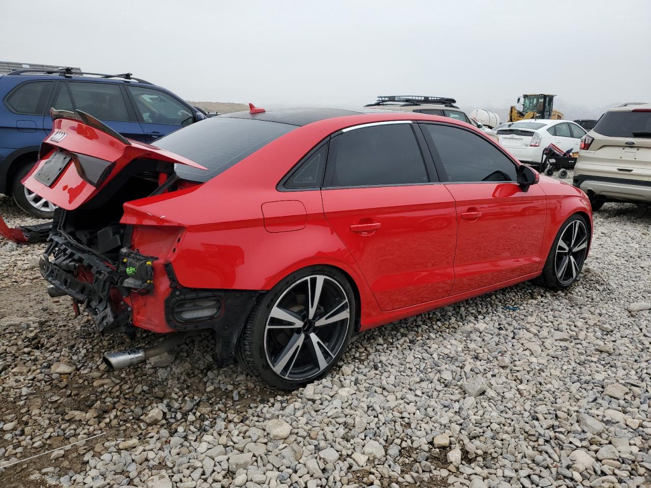 2015 Audi A3 VIN WAUEFGFFXF1046461 Copart auction photo, rear end damage thumbnail 3