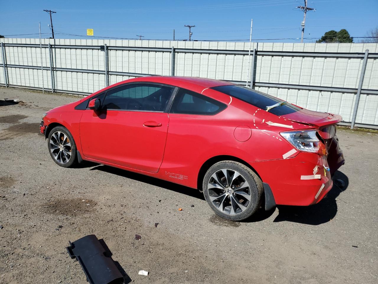 2013 Honda Civic VIN 2HGFG4A53DH706888 Copart auction photo, front end / rear end damage thumbnail 2
