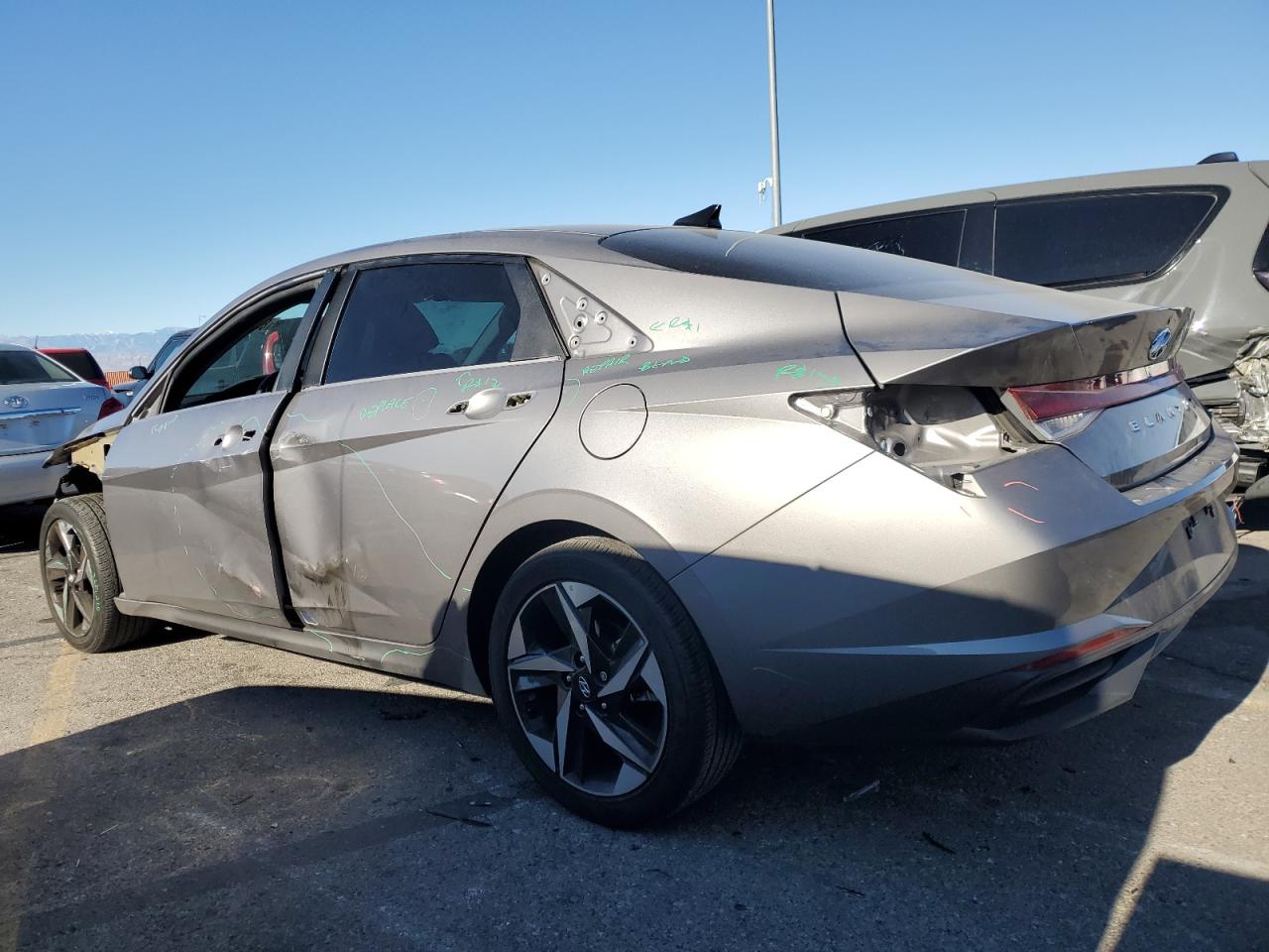2023 Hyundai Elantra VIN KMHLS4AG5PU427246 Copart auction photo, all over damage thumbnail 2