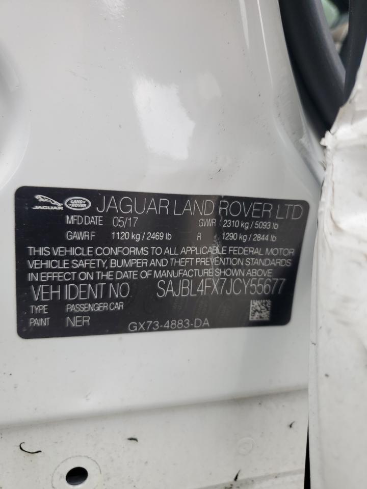 2018 Jaguar XF VIN SAJBL4FX7JCY55677 Copart auction photo, side / mechanical damage thumbnail 12