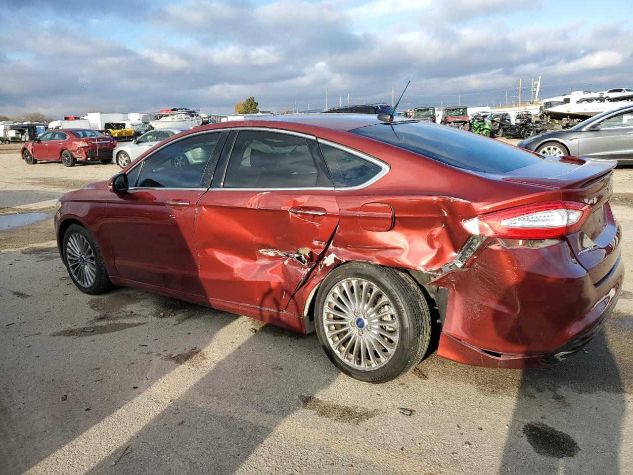 2014 Ford Fusion VIN 3FA6P0K96ER368536 Copart auction photo, all over / undercarriage damage thumbnail 2
