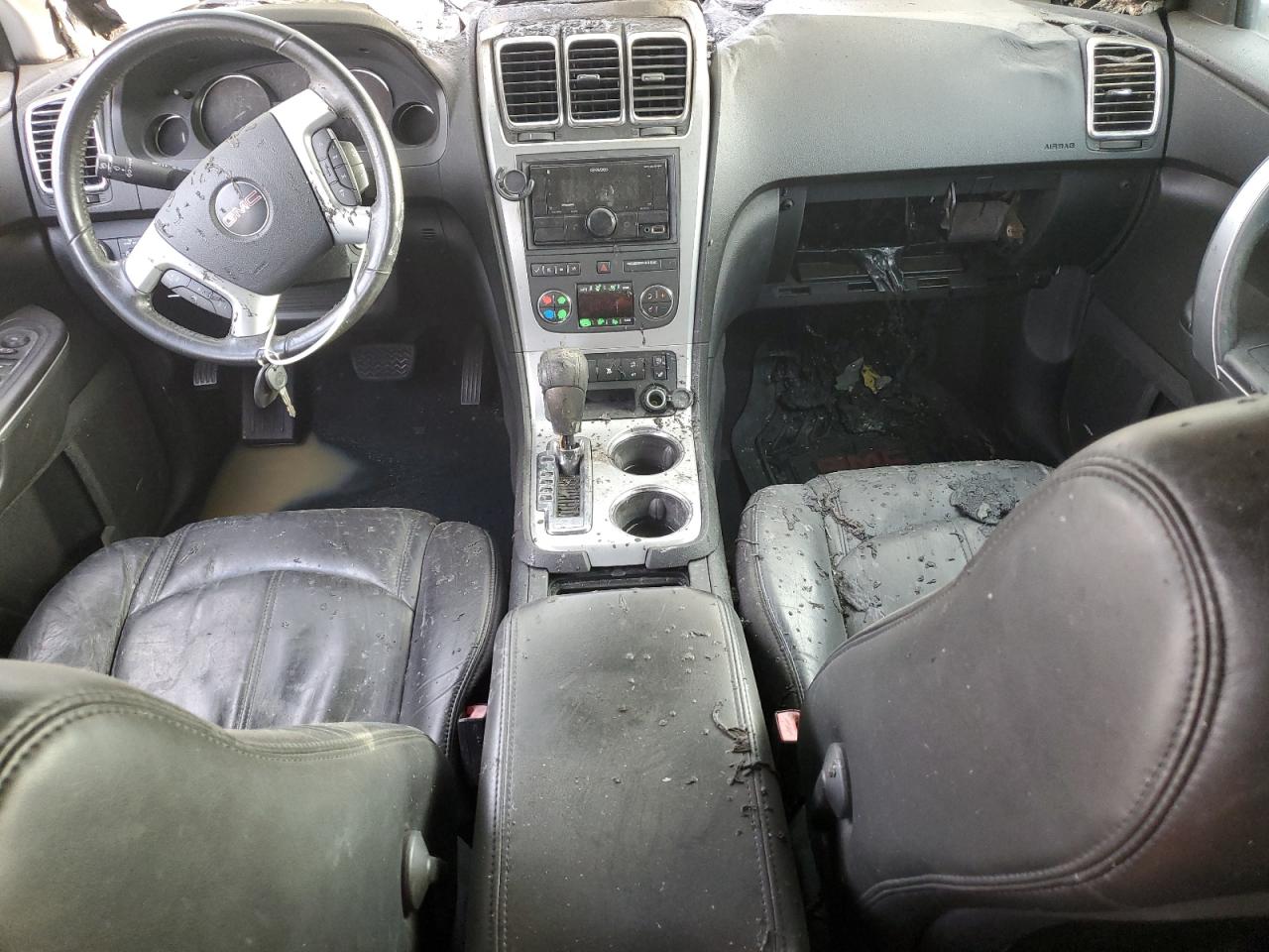 2010 GMC Acadia VIN 1GKLRMED3AJ116217 Copart auction photo, burn damage thumbnail 8