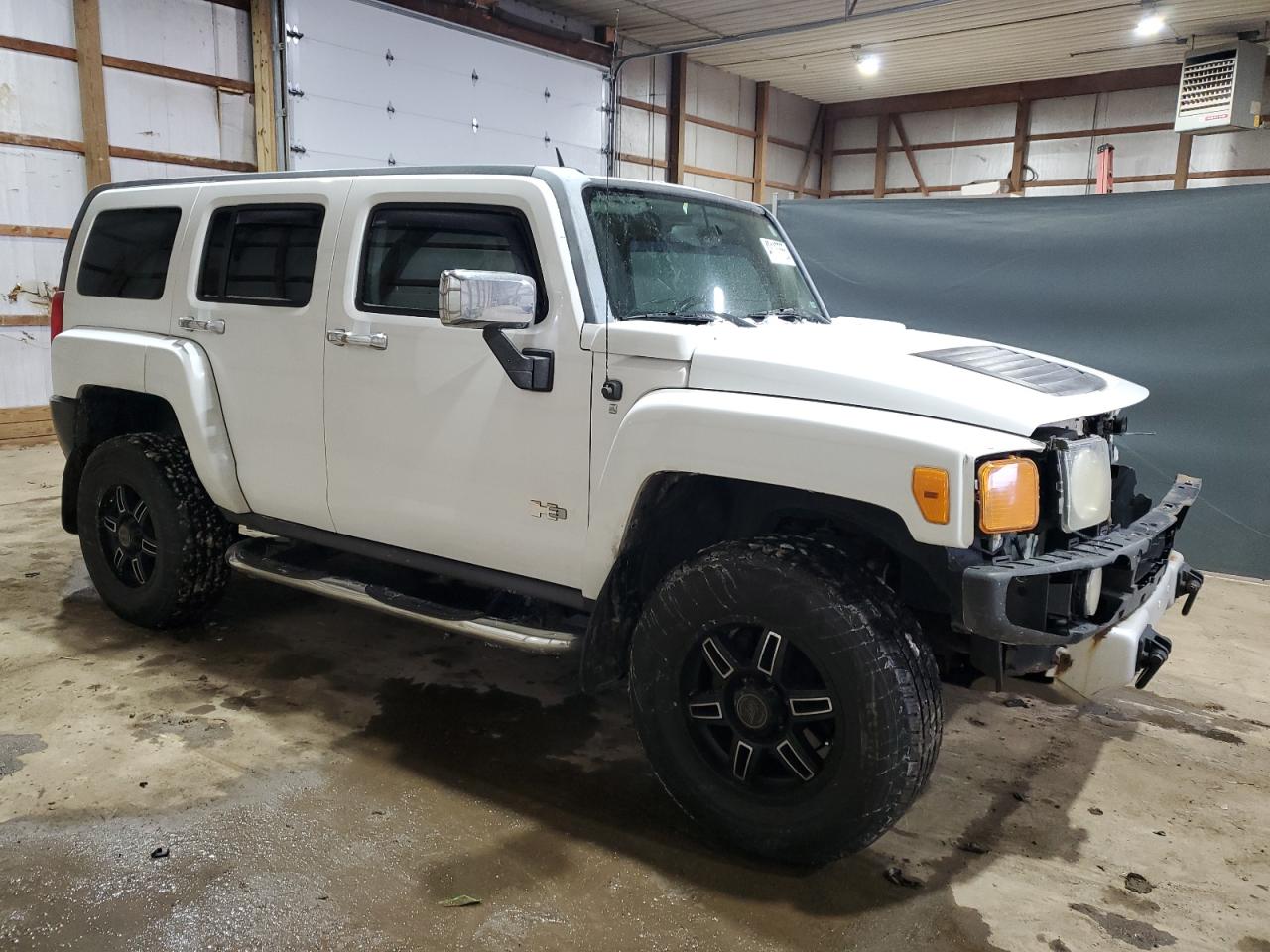 2008 Hummer H3 VIN 5GTEN13E288136351 Copart auction photo, front end damage thumbnail 4