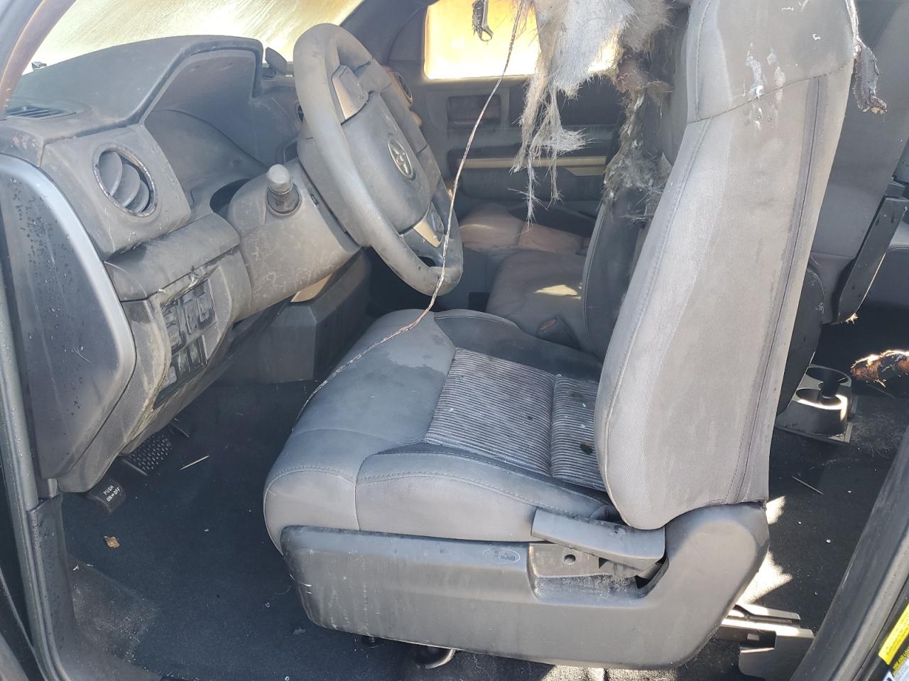 2014 Toyota Tundra VIN 5TFUW5F19EX370357 Copart auction photo, burn damage thumbnail 7