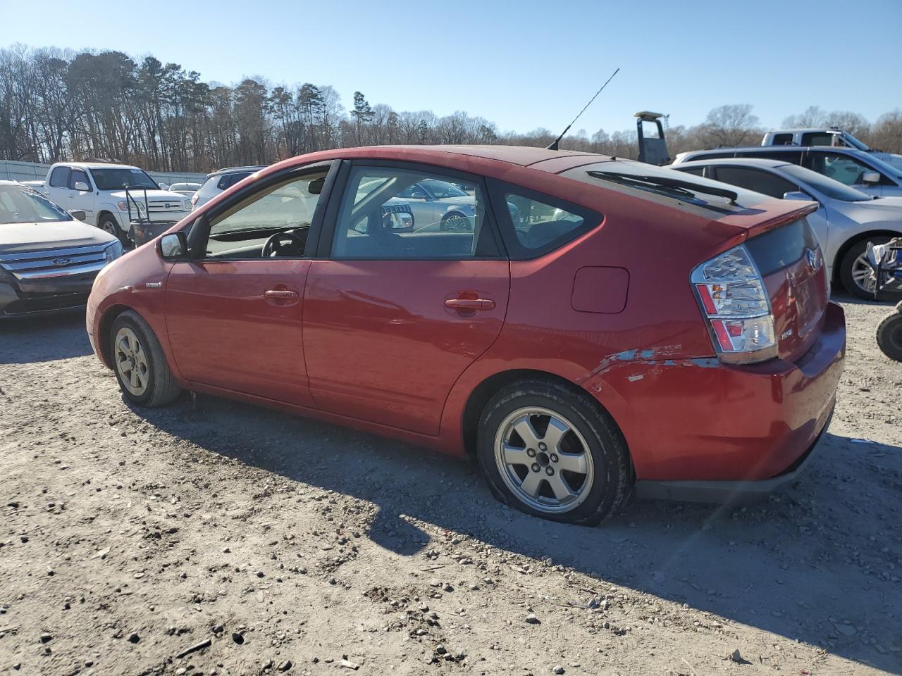 2007 Toyota Prius VIN JTDKB20U677653225 Copart auction photo, front end / rear end damage thumbnail 2