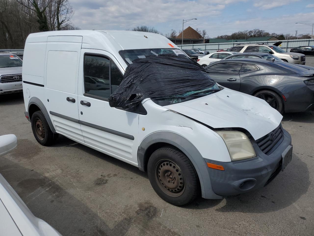 2013 Ford Transit VIN NM0LS7AN0DT161234 Copart auction photo, front end / top/roof damage thumbnail 4