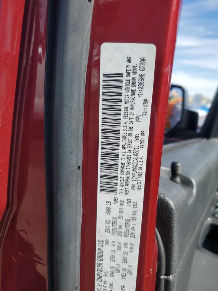 2012 Jeep Liberty (North America) VIN 1C4PJMAK2CW102811 Copart auction photo, front end damage thumbnail 12