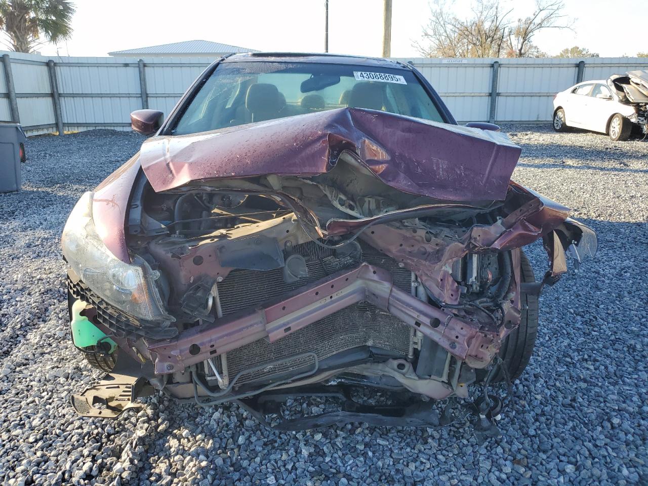 2012 Honda Accord VIN 1HGCP2F8XCA146066 Copart auction photo, front end / top/roof damage thumbnail 5
