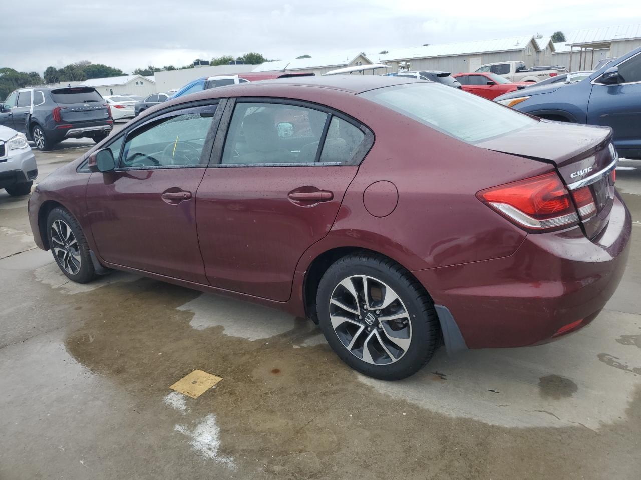 2013 Honda Civic VIN 19XFB2F86DE277021 Copart auction photo, water/flood damage thumbnail 2
