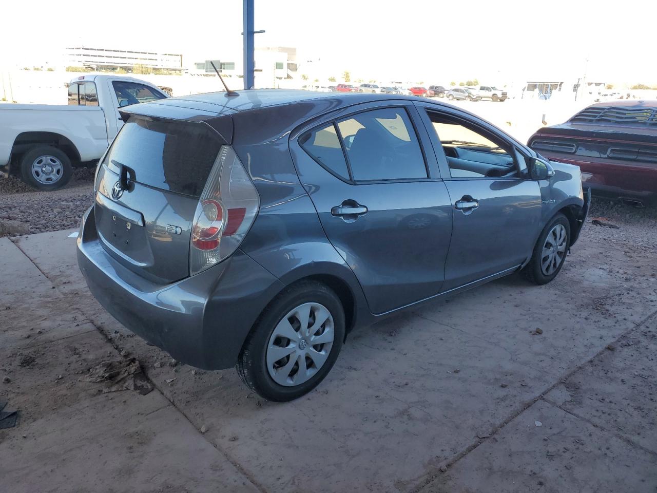 2012 Toyota Prius VIN JTDKDTB36C1524838 Copart auction photo, front end damage thumbnail 3