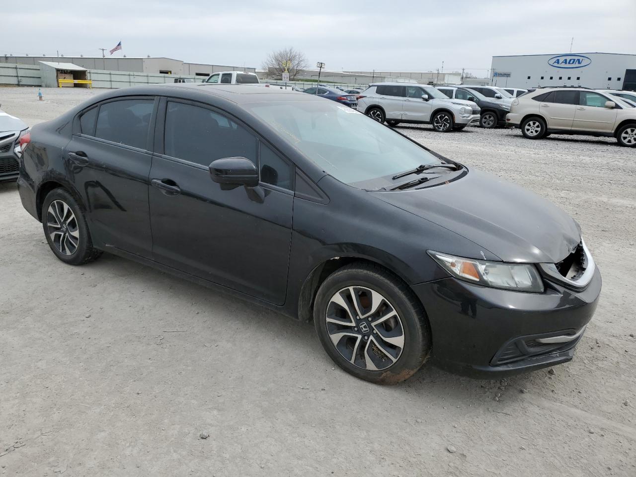 2015 Honda Civic VIN 2HGFB2F80FH507516 Copart auction photo, mechanical / front end damage thumbnail 4